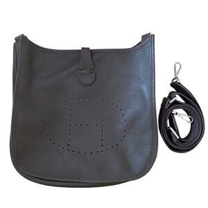 Hermes “Evelyn” Bag in Dark Rich Brown